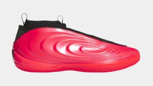 Harden Volume 10 Pure Ruby Mens Basketball Shoes (Pure Ruby/Core Black/Solar Lemon)