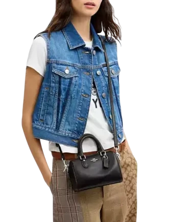 Coach Mini Rowan Crossbody Bag In Loved Leather - Image 3
