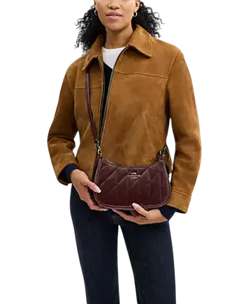 Coach Teri Shoulder Bag In Organic Cotton With Quilting - Image 4