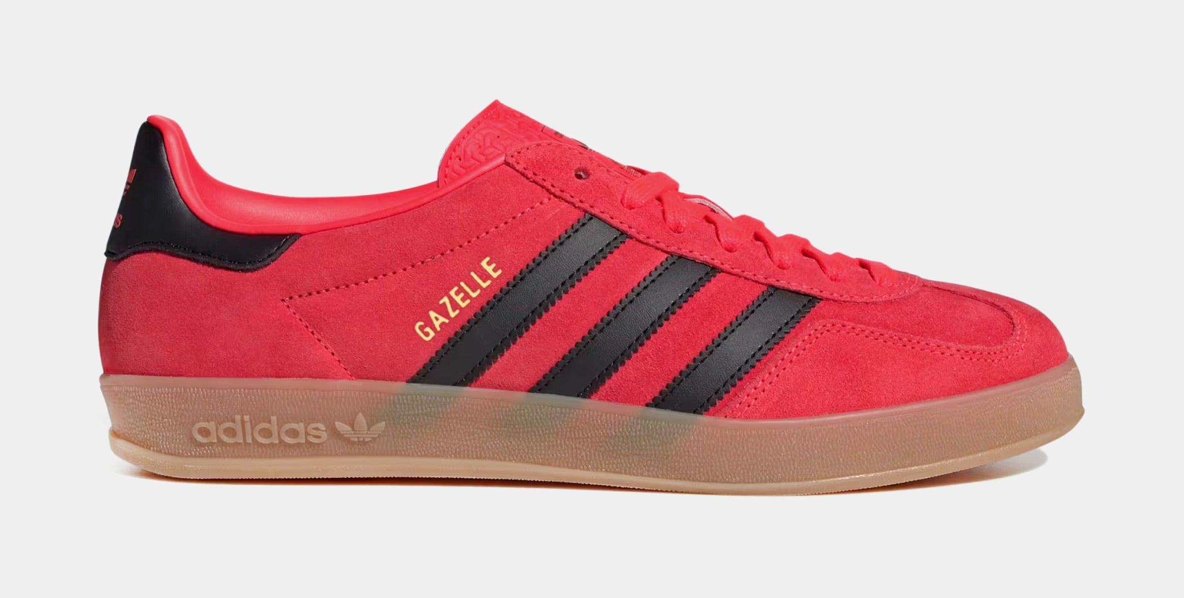 Gazelle Indoor Mens Lifestyle Shoes (Lucid Red/Core Black/Gold Metallic)
