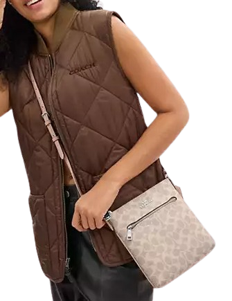 Coach Mini Rowan File Bag In Signature Canvas - Image 2