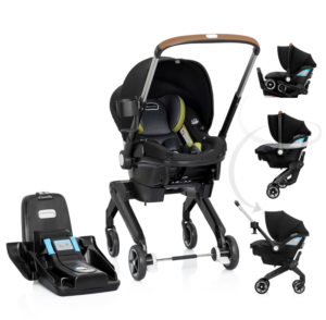 Evenflo Gold Shyft Dual Ride Infant Car Seat Stroller Combo, 2024, Durham, with Carryall Storage and Extended Canopy