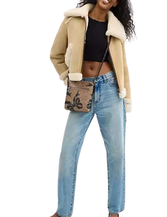 Coach Mini Rowan File Bag In Signature Canvas With Bow Print - Image 4