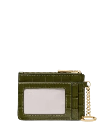Kate Spade New York Croc Embossed Key Ring Card Holder - Image 3