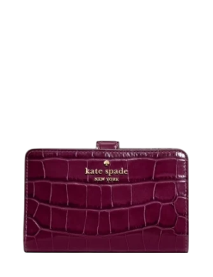 Kate Spade New York Croc Embossed Medium Bifold Wallet