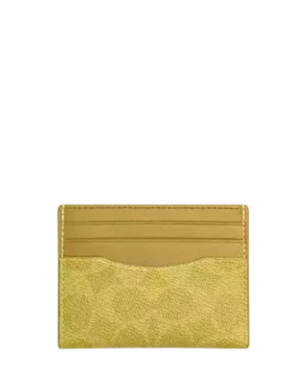 Coach Slim Id Card Case In Signature Canvas