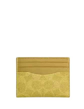 Coach Slim Id Card Case In Signature Canvas