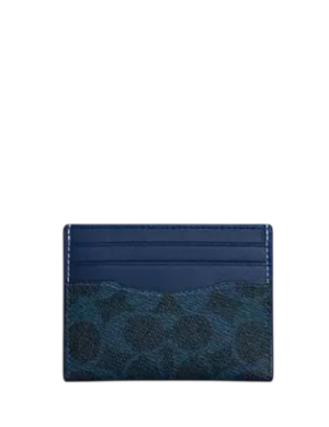 Coach Slim Id Card Case In Signature Canvas