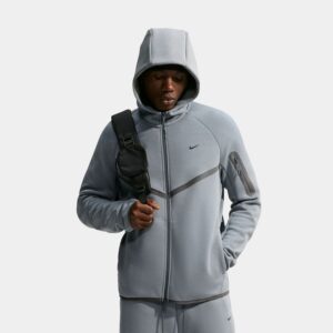 Tech Fleece Full Zip Windrunner Mens Jacket (Cool Grey/Iron Grey/Black)