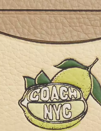 Coach Slim Id Card Case With Lemon Graphic - Image 3