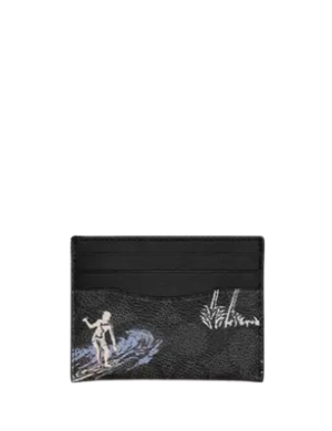 Coach Slim Id Card Case With Surf Print