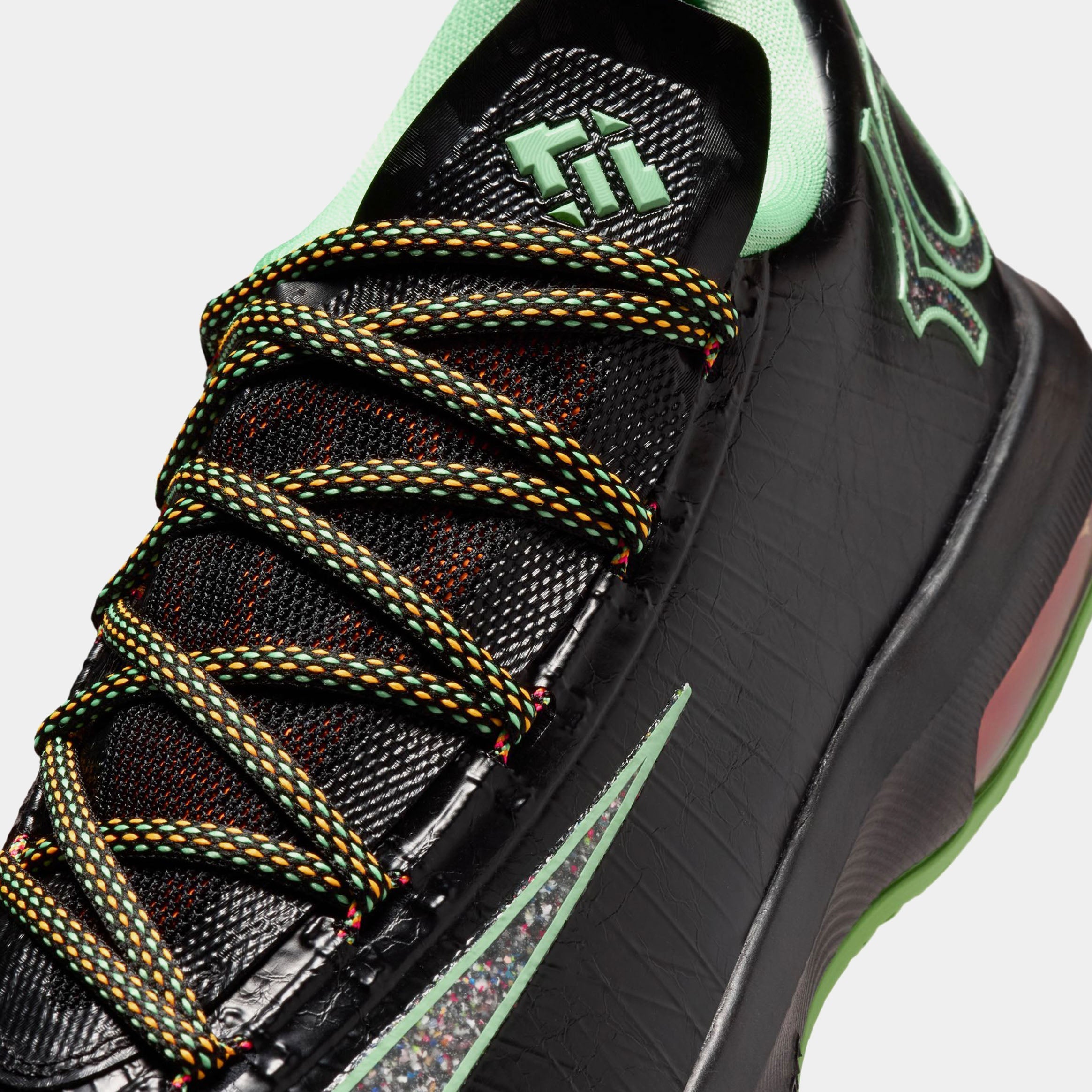 Zoom KD 6 Night Vision Mens Basketball Shoes (Black/Multi-Color/Light Lucid Green) Free Shipping - Image 5