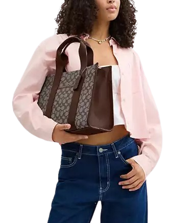 Coach Smith Tote Bag In Signature Jacquard - Image 2
