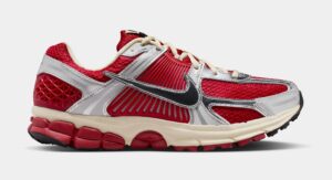 Zoom Vomero 5 Mens Running Shoes (Gym Red/Chrome/Metallic Silver)