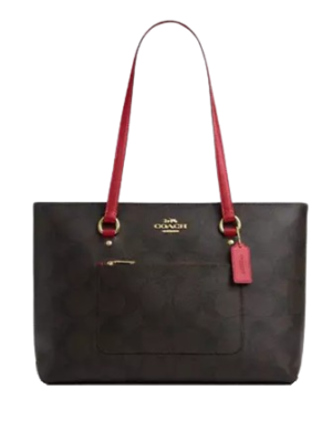 Coach Station Tote Bag In Maxi Signature Canvas