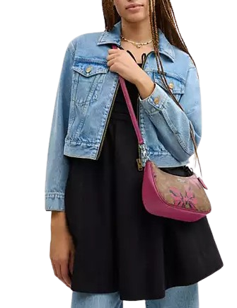 Coach Teri Shoulder Bag In Signature Canvas With Bow Print - Image 2