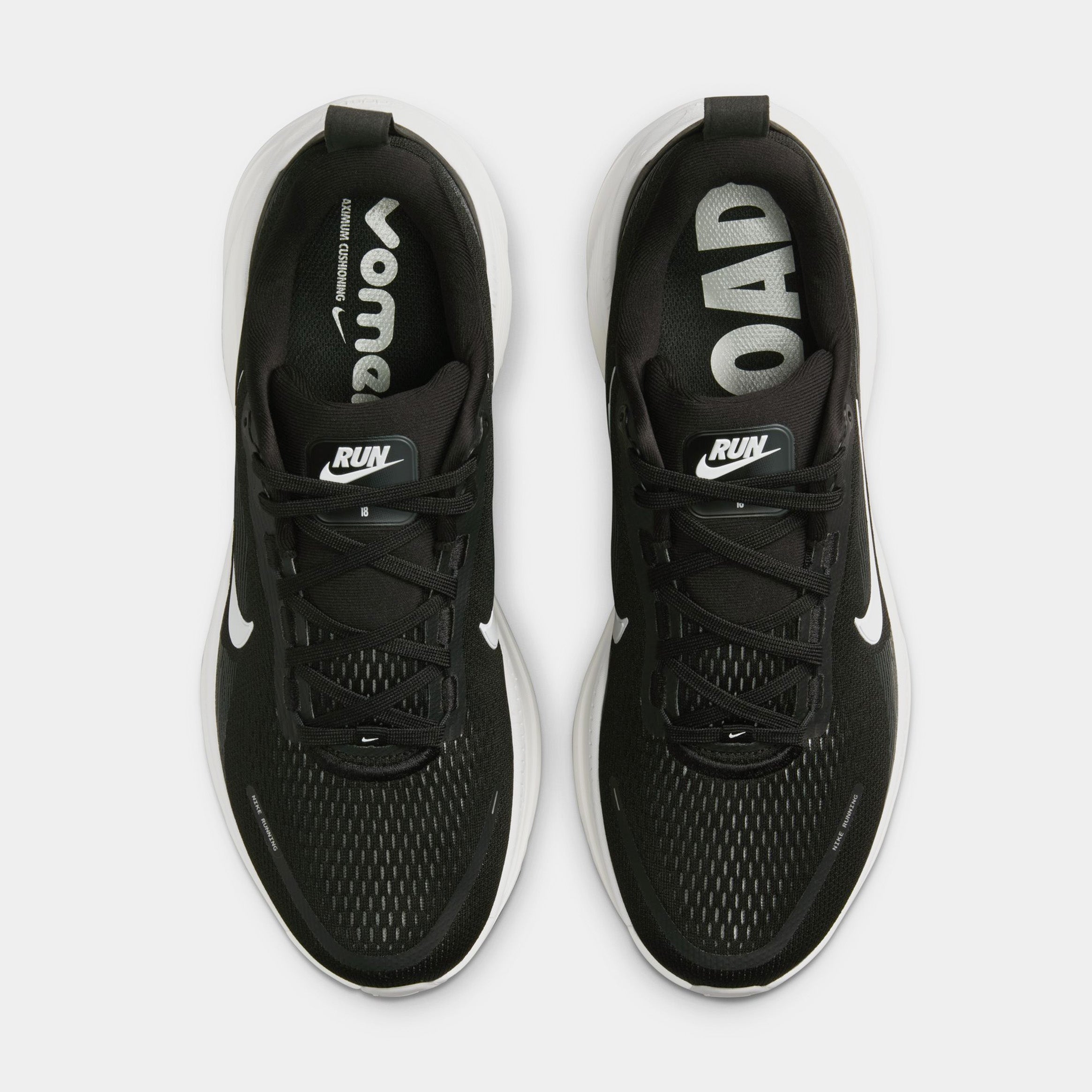 Vomero 18 Mens Running Shoes (Black/Coconut Milk/Light Iron Ore/Summit White) - Image 2