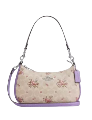 Coach Teri Shoulder Bag In Signature Canvas With Floral Print
