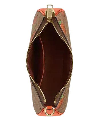 Coach Teri Shoulder Bag In Signature Canvas With Orange Print - Image 2