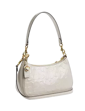 Coach Teri Shoulder Bag In Signature Leather With Heart Charm - Image 3