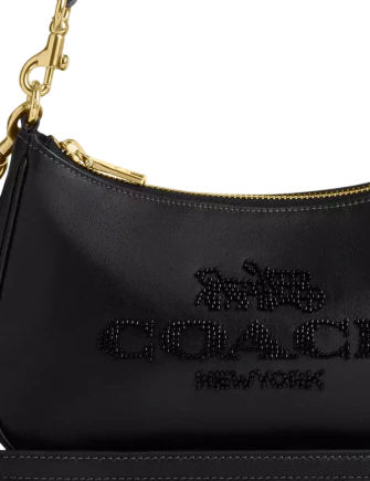 Coach Teri Shoulder Bag With Beaded Coach Graphic - Image 2