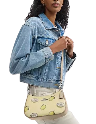 Coach Teri Shoulder Bag With Lemon Print - Image 3