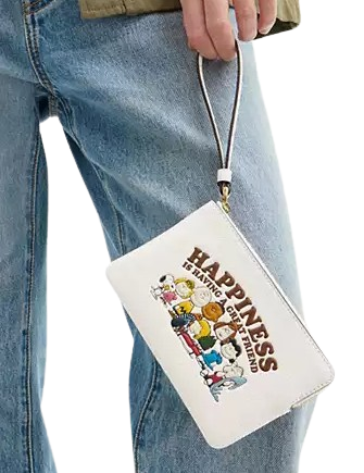 Coach X Peanuts Corner Zip Wristlet - Image 2