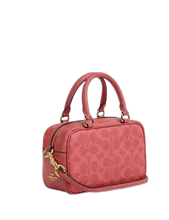 Coach X Peanuts Satchel Crossbody Bag In Signature Canvas With Lucy - Image 3