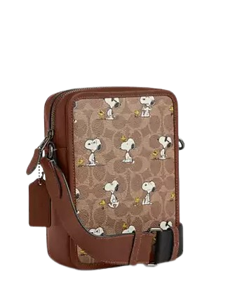 Coach X Peanuts Sullivan Crossbody Bag In Signature Canvas With Snoopy Print - Image 3