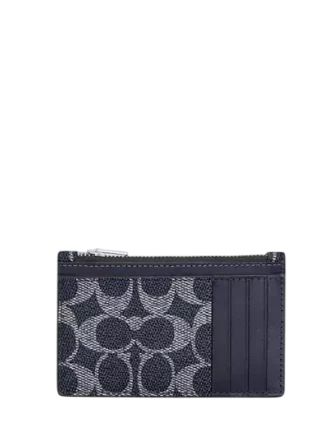 Coach Zip Card Case In Signature - Image 2