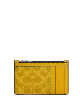 Coach Zip Card Case In Signature - Image 2