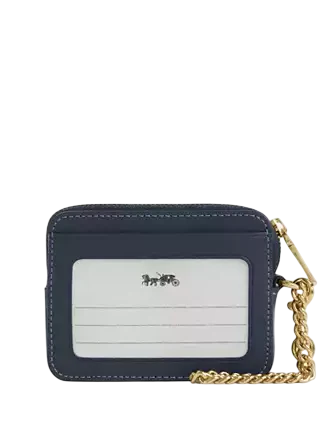 Coach Zip Card Case In Signature Denim - Image 2