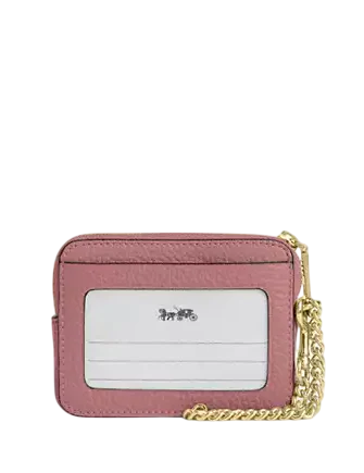 Coach Zip Card Case In Signature Leather - Image 2