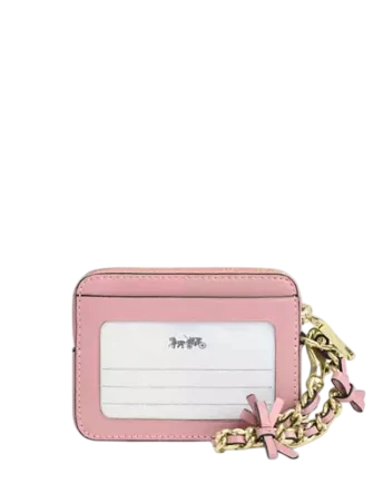 Coach Zip Card Case With Bows - Image 2