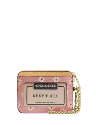 Coach Zip Card Case With Floral Print - Image 2