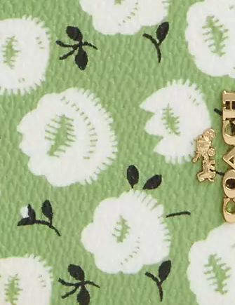 Coach Zip Card Case With Floral Print - Image 2