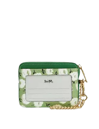 Coach Zip Card Case With Floral Print - Image 3