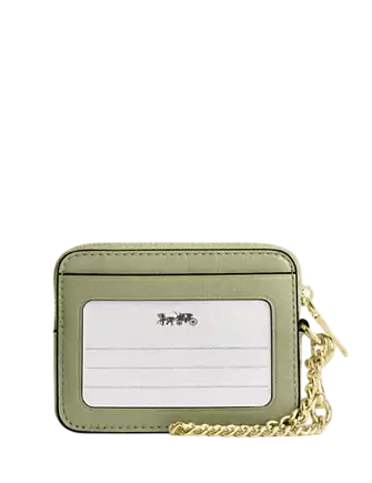 Coach Zip Card Case With Quilting - Image 2