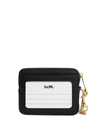 Coach Zip Card Case With Quilting - Image 2