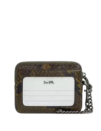 Coach Zip Card Case With Snake Print - Image 2