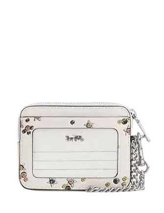 Coach Zip Card Case With Star Print - Image 2