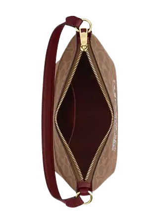 Coach Zip Top Shoulder Bag In Signature Canvas With Horse And Carriage Print - Image 2