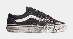 Premium Old Skool 36 Paint Splatter Mens Skate Shoes (Charcoal Grey)