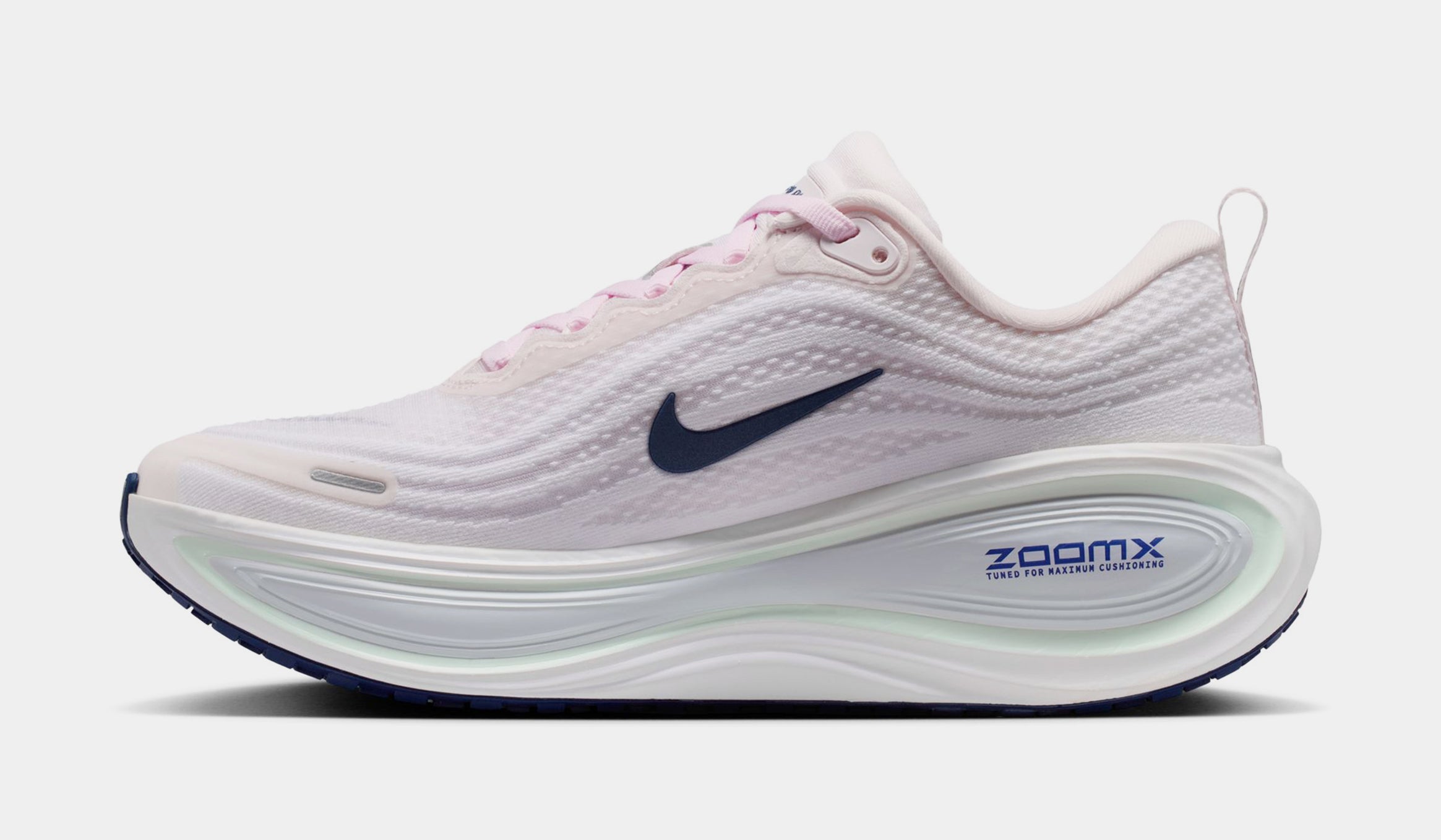 Vomero Plus Womens Running Shoes (Summit White/Off Noir/Metallic Silver/Summit White) - Image 3