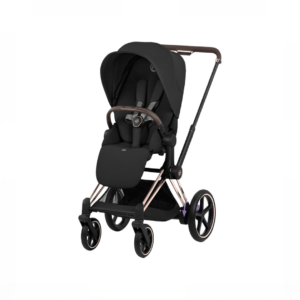 Cybex E-PRIAM Electric Stroller, 2026, Rose Gold, Sepia Black, with Battery