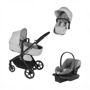 Cybex Eos and Aton G Travel System, 2024, Black, Lava Grey