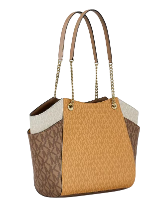 Michael Michael Kors Jet Set Large Color-Block Signature Logo Shoulder Bag - Image 3