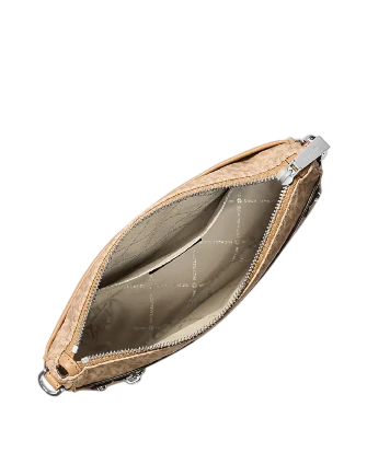 Michael Michael Kors Jet Set Large Logo Print Woven Crossbody Bag - Image 2