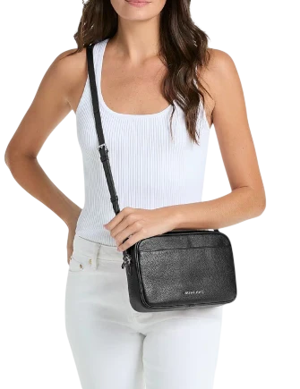 Michael Michael Kors Jet Set Large Pebbled Leather Camera Crossbody Bag - Image 4