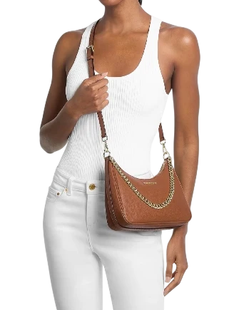 Michael Michael Kors Jet Set Large Pebbled Leather Convertible Crossbody Bag - Image 3
